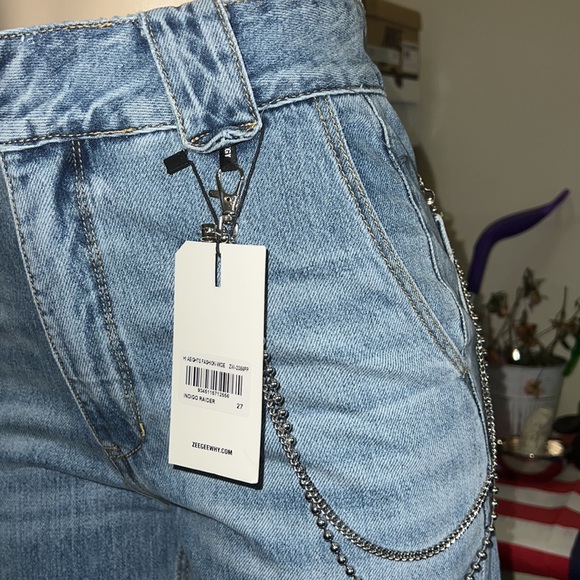 ZEE GEE WHY- “INDIGO RAIDER” wide leg size 27 for free people - Picture 11 of 11